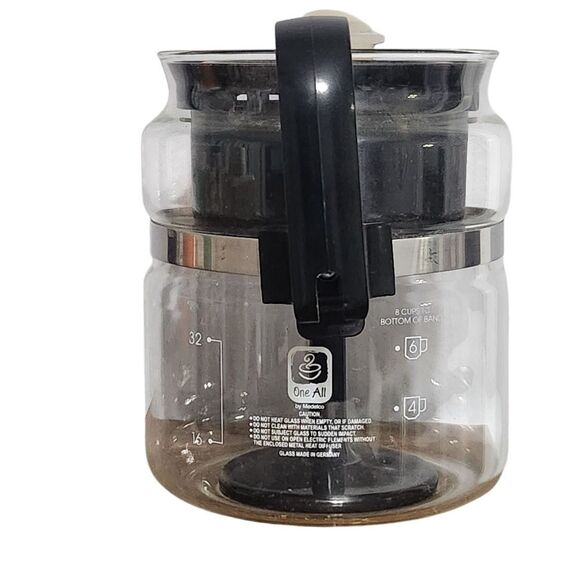 Schott Duran Glass Cafe Brew Stovetop Coffee Percolator 8 Cup Germany - Picture 6 of 8